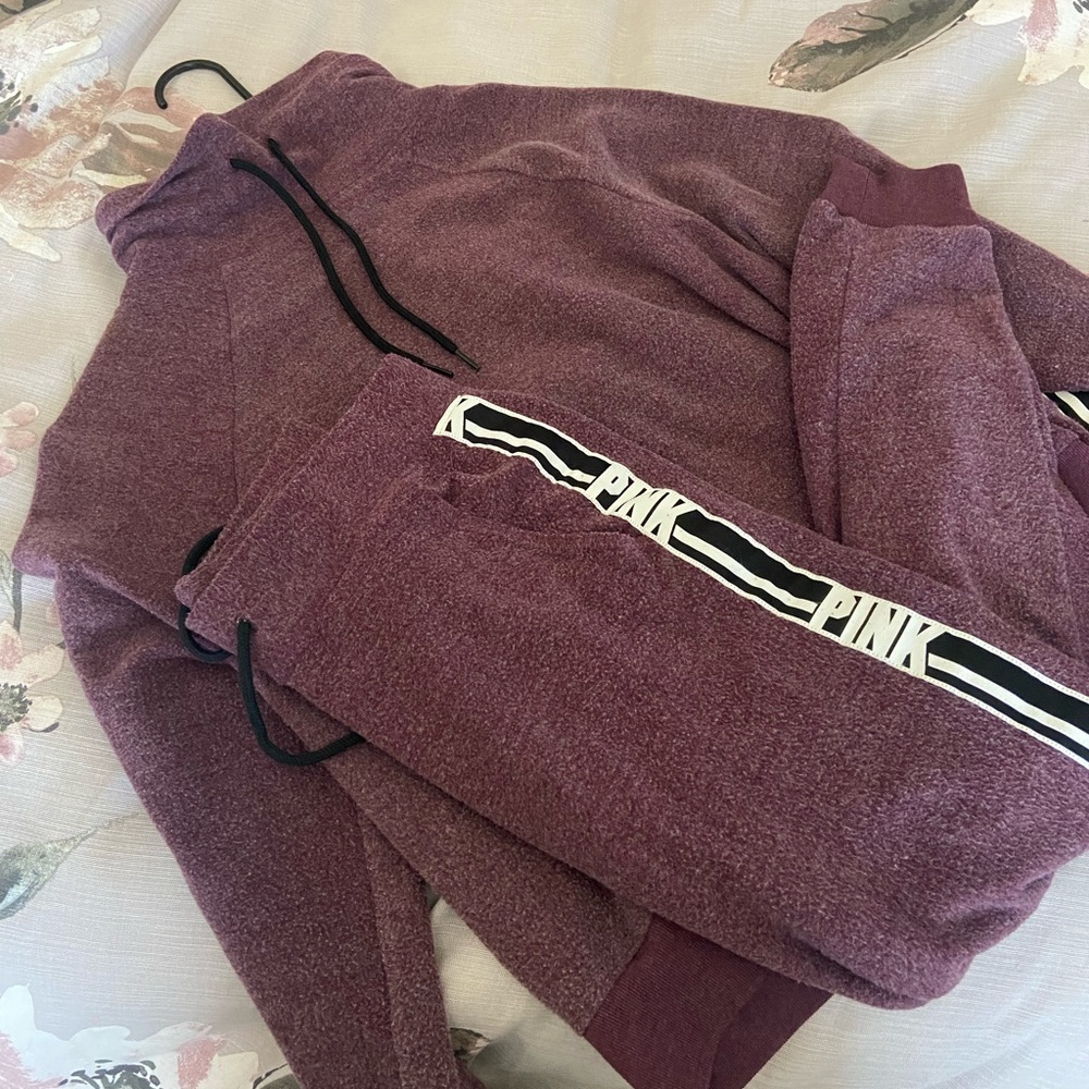 PINK fleece sweatsuit